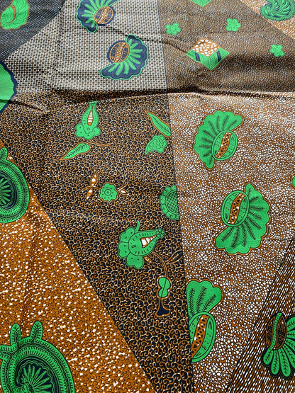 Polycotton African Fabric 6 Yards Soft Ankara Wax Print Material