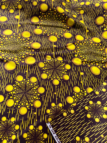 Polycotton African Fabric 6 Yards Soft Ankara Wax Print Material