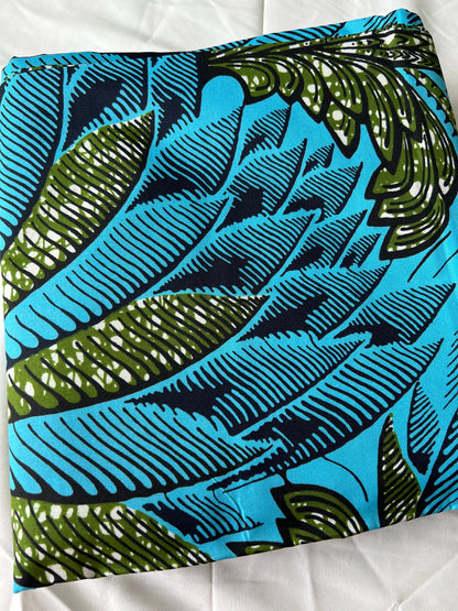 Polycotton African Fabric 6 Yards Soft Ankara Wax Print Material