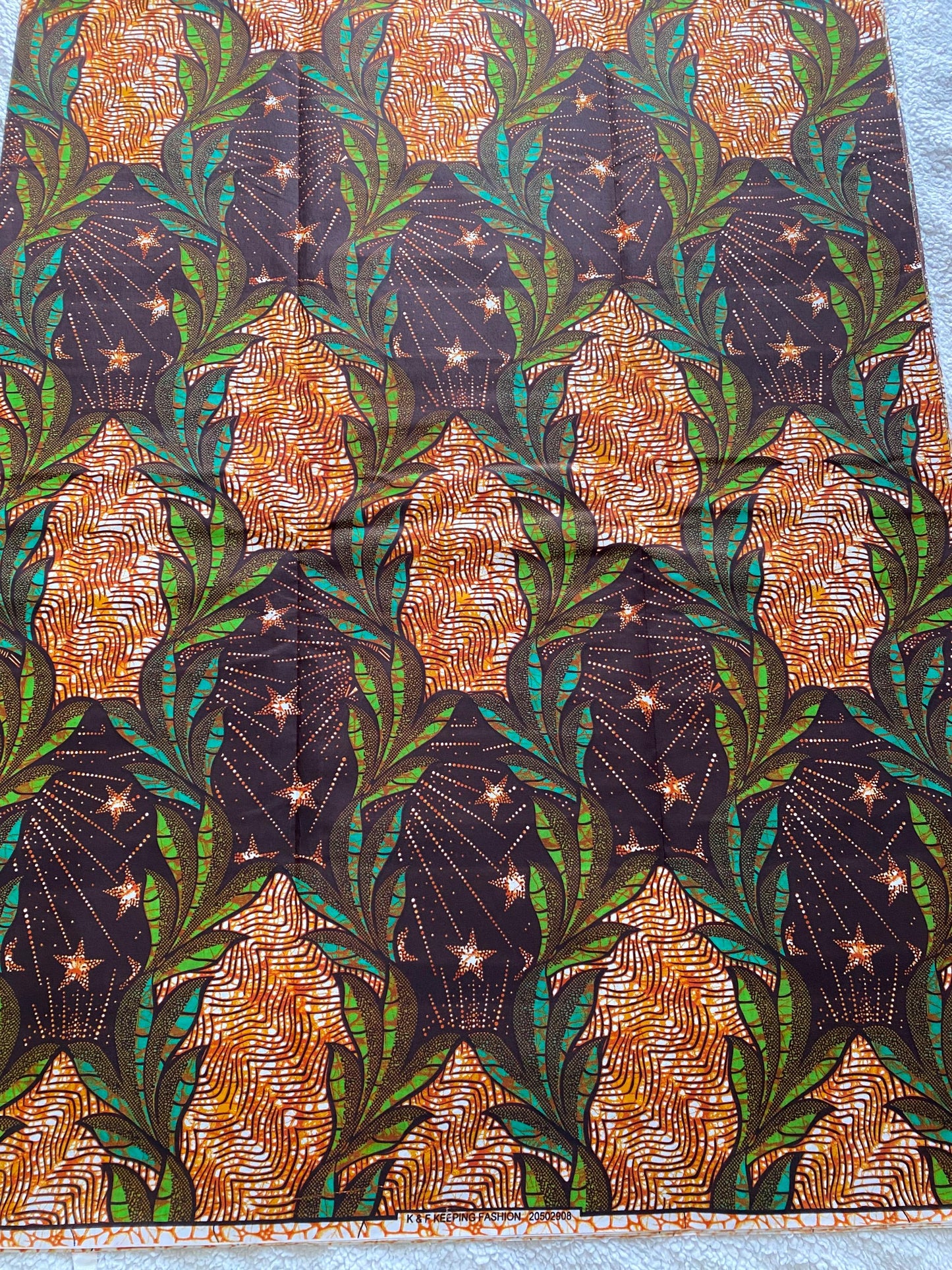 Polycotton African Fabric 6 Yards Soft Ankara Wax Print Material