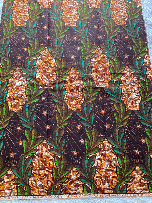 Polycotton African Fabric 6 Yards Soft Ankara Wax Print Material