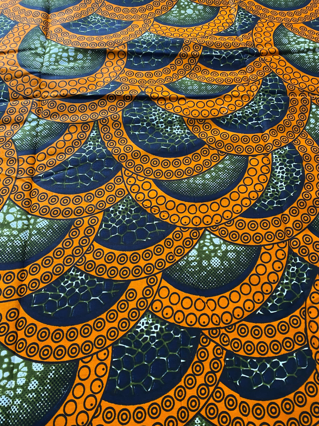 Bold Ankara African Print Fabric: 6 Yards 100% Cotton Wax Print