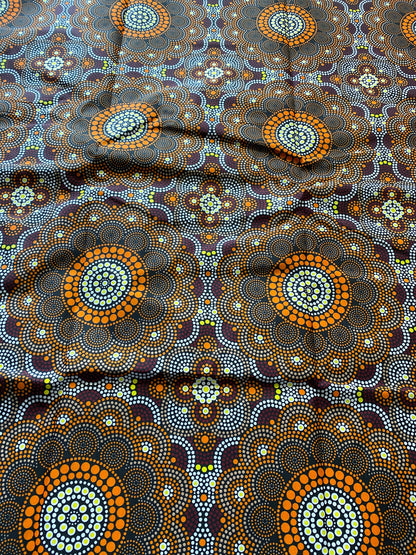 Polycotton African Fabric 6 Yards Soft Ankara Wax Print Material