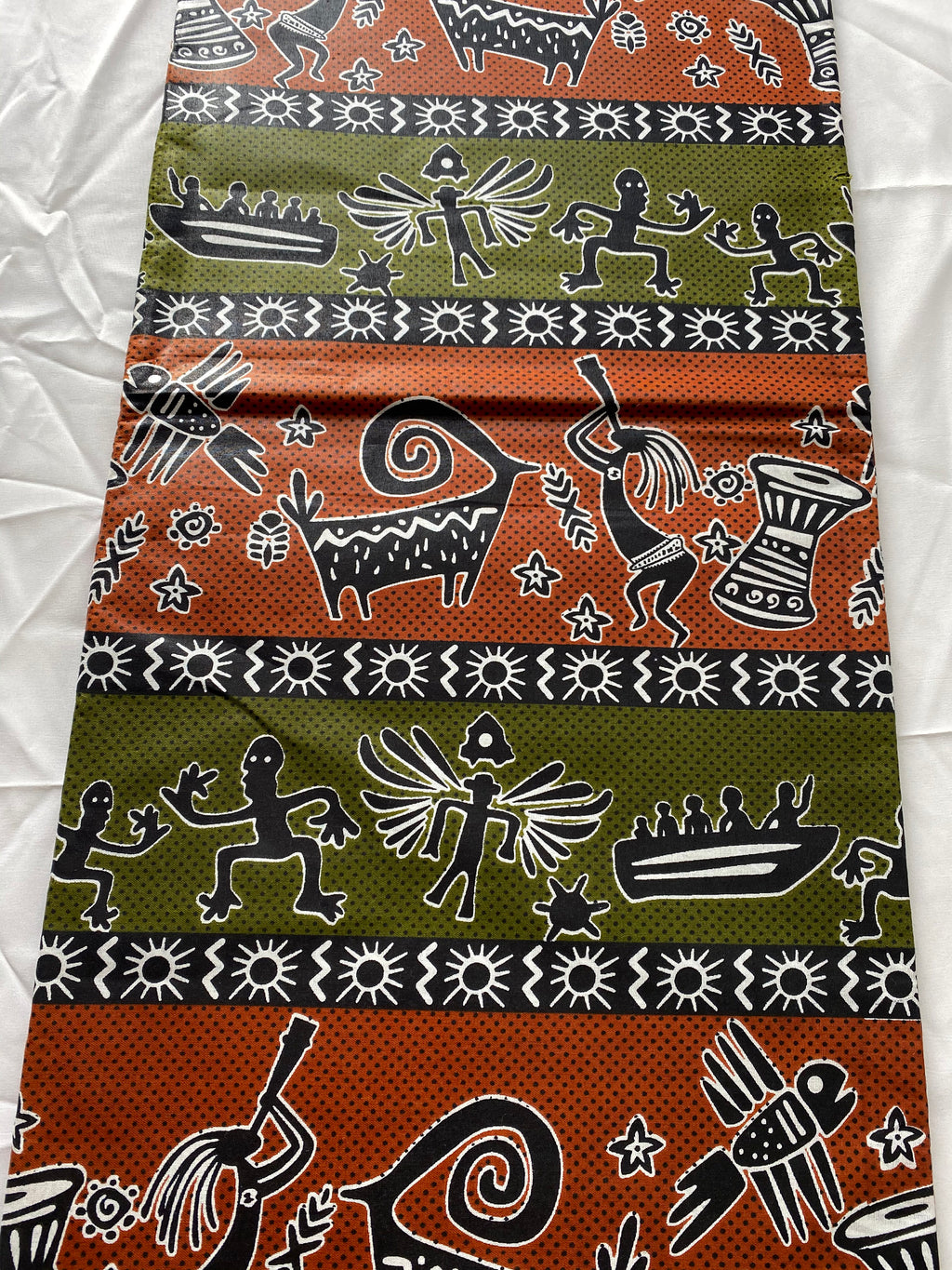 Mud Print Fabric 6 Yards African Tribal Wax Print Cloth