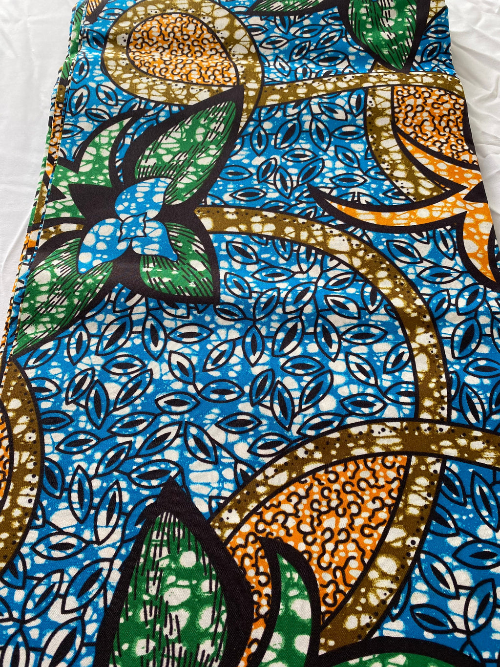 Polycotton African Fabric 6 Yards Soft Ankara Wax Print Material