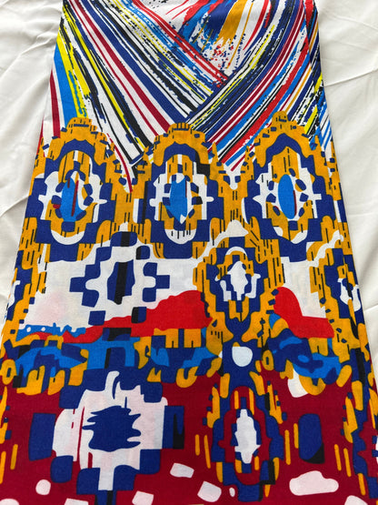 Polycotton African Fabric 6 Yards Soft Ankara Wax Print Material