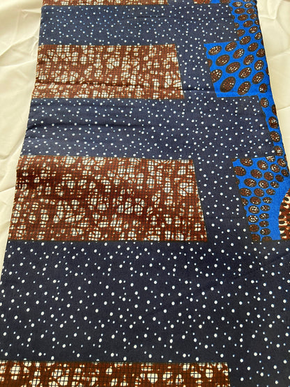 Polycotton African Fabric 6 Yards Soft Ankara Wax Print Material