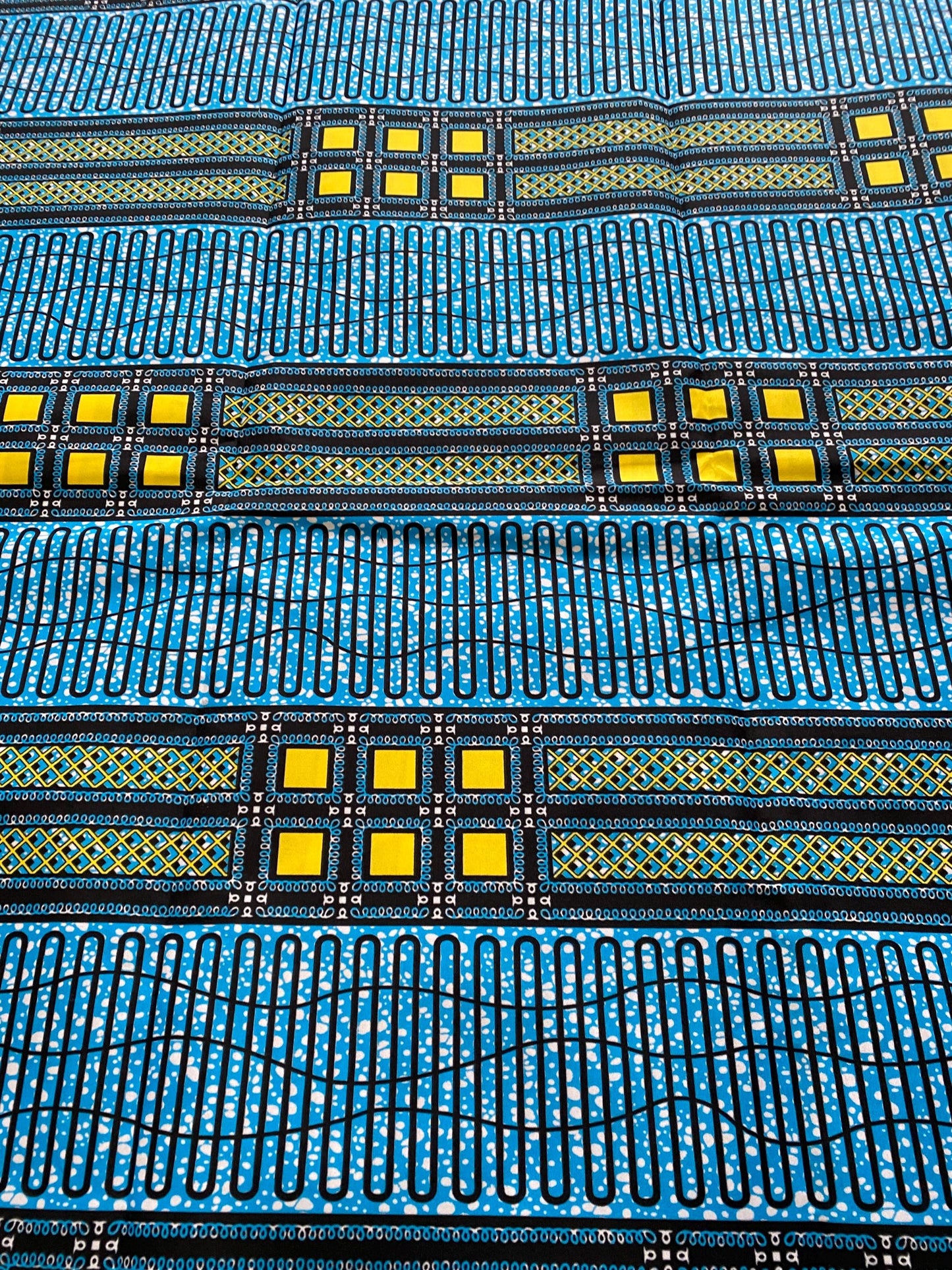 Polycotton African Fabric 6 Yards Soft Ankara Wax Print Material