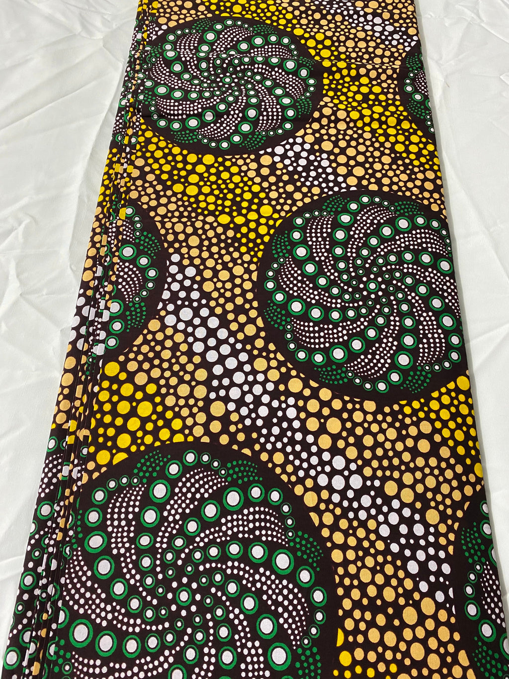 African Wax Print Fabric: Ankara Cotton, Vibrant Floral Design (6 Yards)