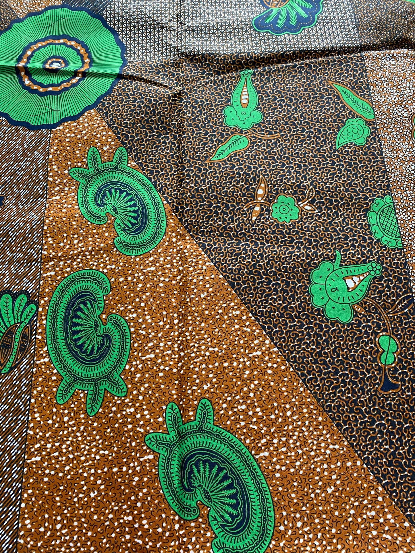 Polycotton African Fabric 6 Yards Soft Ankara Wax Print Material