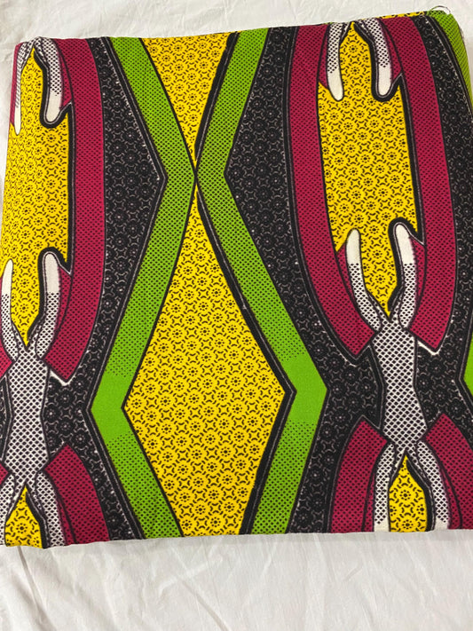 Polycotton African Fabric 6 Yards Soft Ankara Wax Print Material
