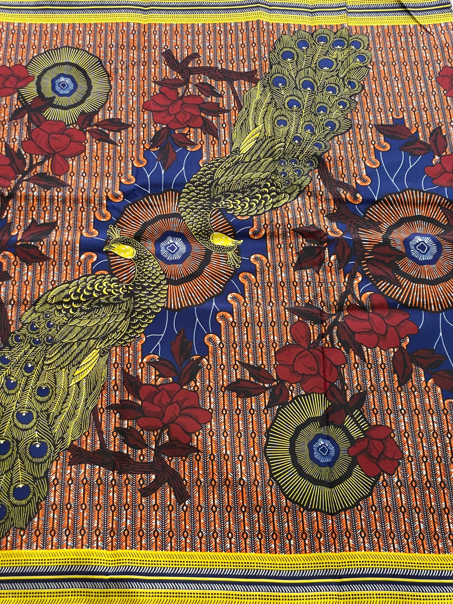 Polycotton African Fabric 6 Yards Soft Ankara Wax Print Material