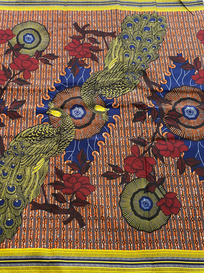 Polycotton African Fabric 6 Yards Soft Ankara Wax Print Material