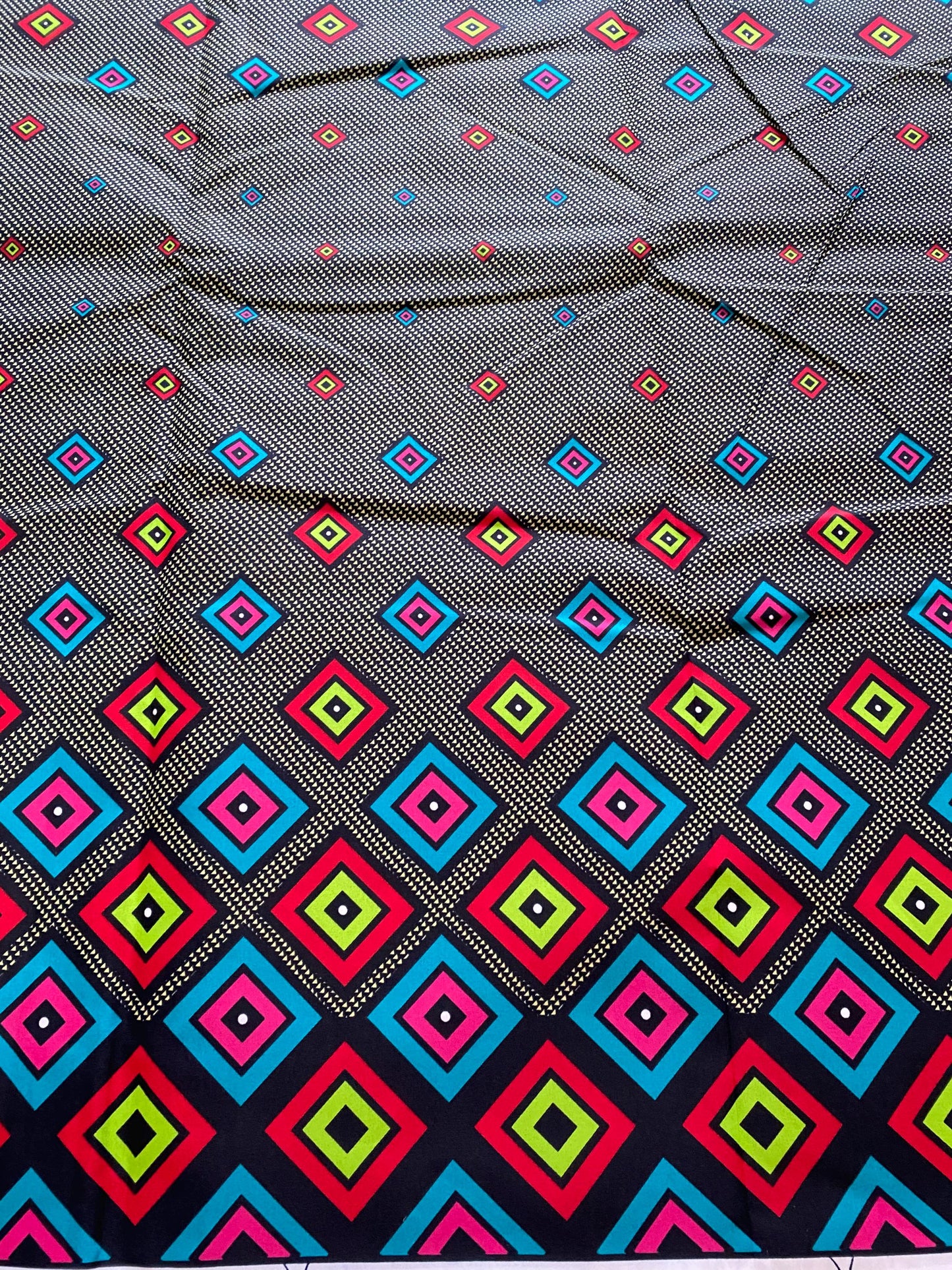 Polycotton African Fabric 6 Yards Soft Ankara Wax Print Material