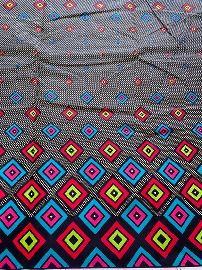 Polycotton African Fabric 6 Yards Soft Ankara Wax Print Material