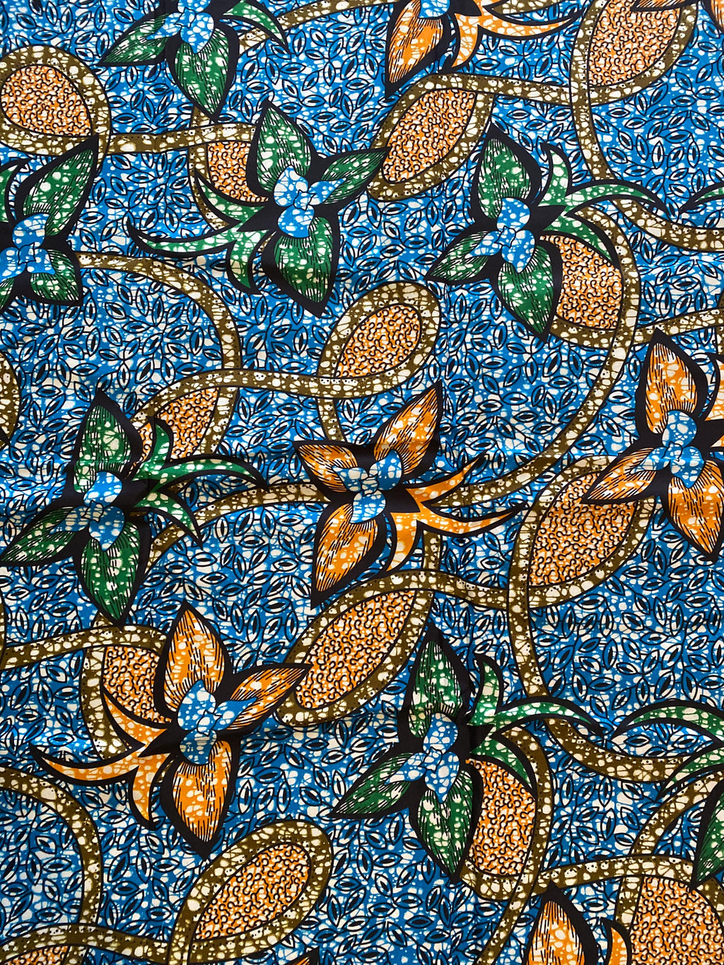 Polycotton African Fabric 6 Yards Soft Ankara Wax Print Material