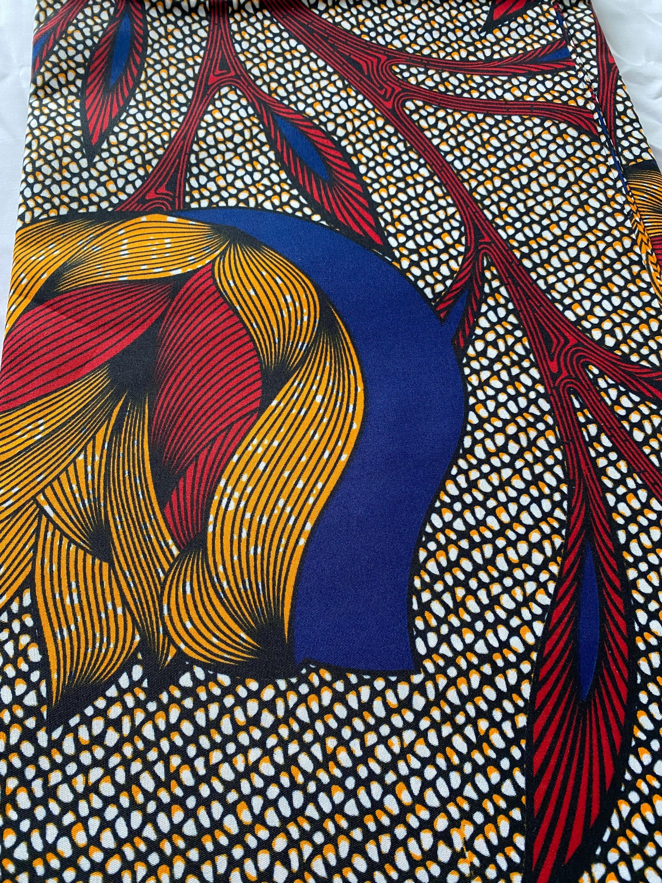 Polycotton African Fabric 6 Yards Soft Ankara Wax Print Material