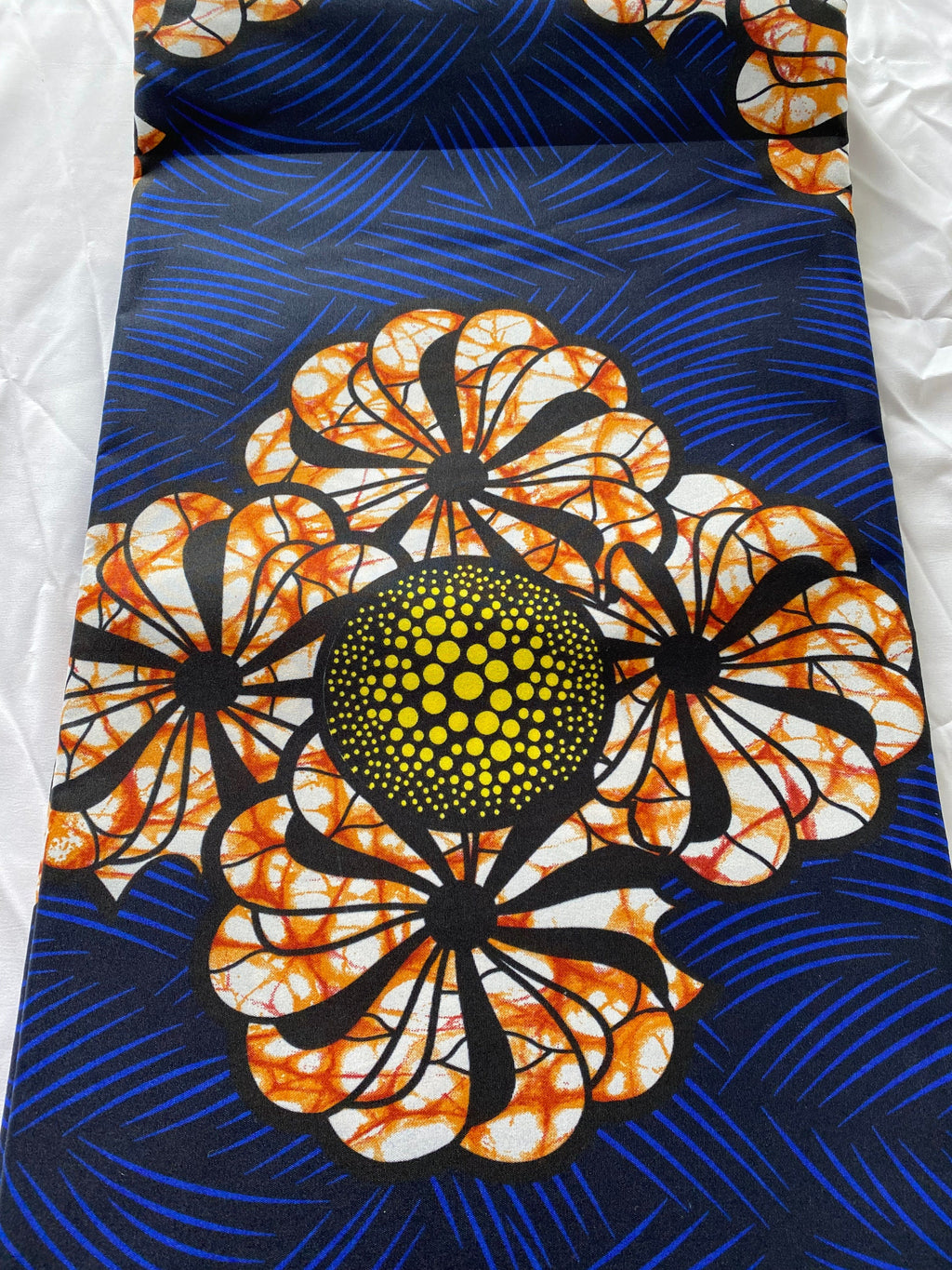 Polycotton African Fabric 6 Yards Soft Ankara Wax Print Material