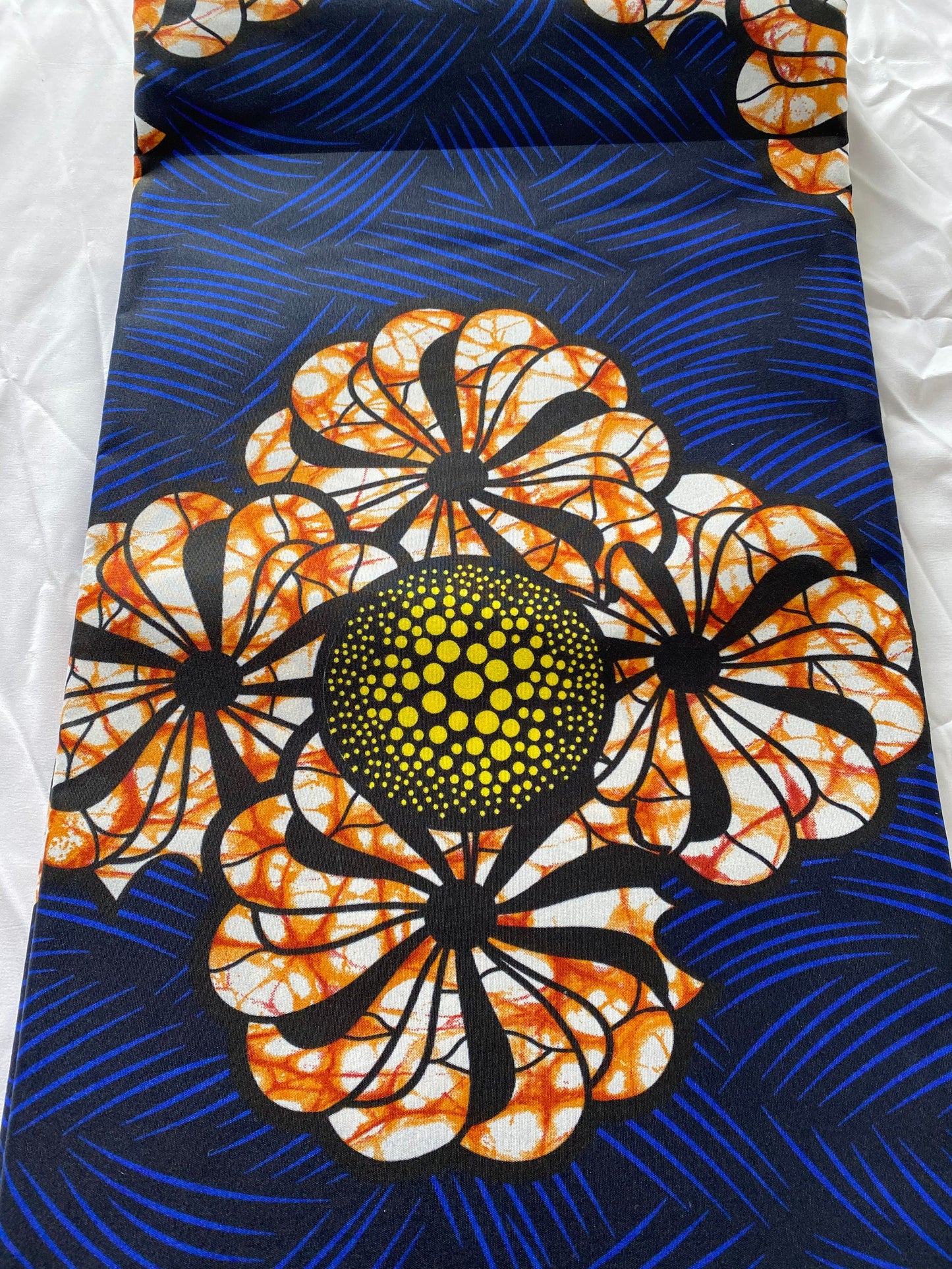 Polycotton African Fabric 6 Yards Soft Ankara Wax Print Material