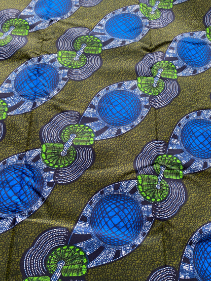 Polycotton African Fabric 6 Yards Soft Ankara Wax Print Material