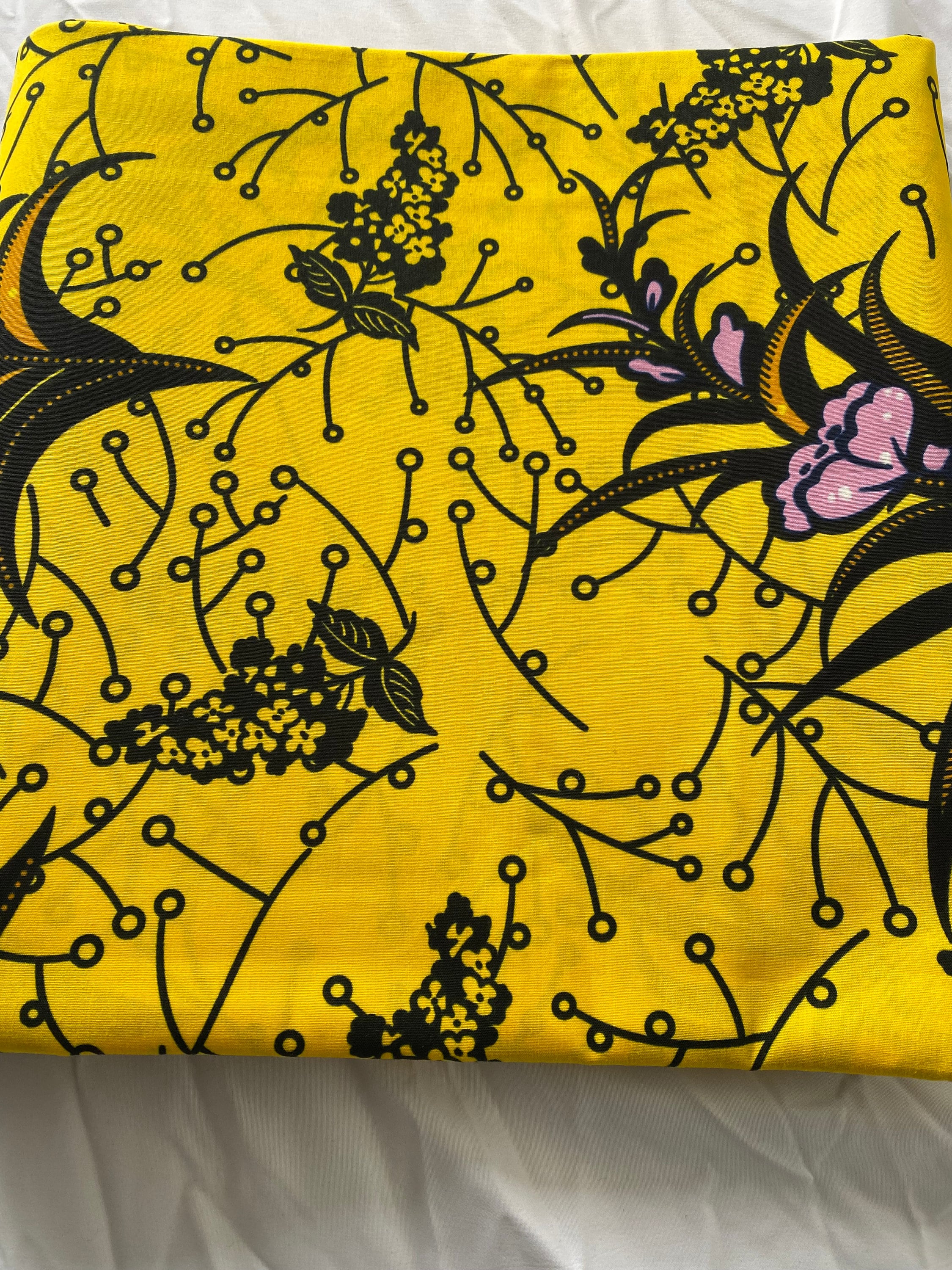 Bold Ankara African Print Fabric: 6 Yards 100% Cotton Wax Print