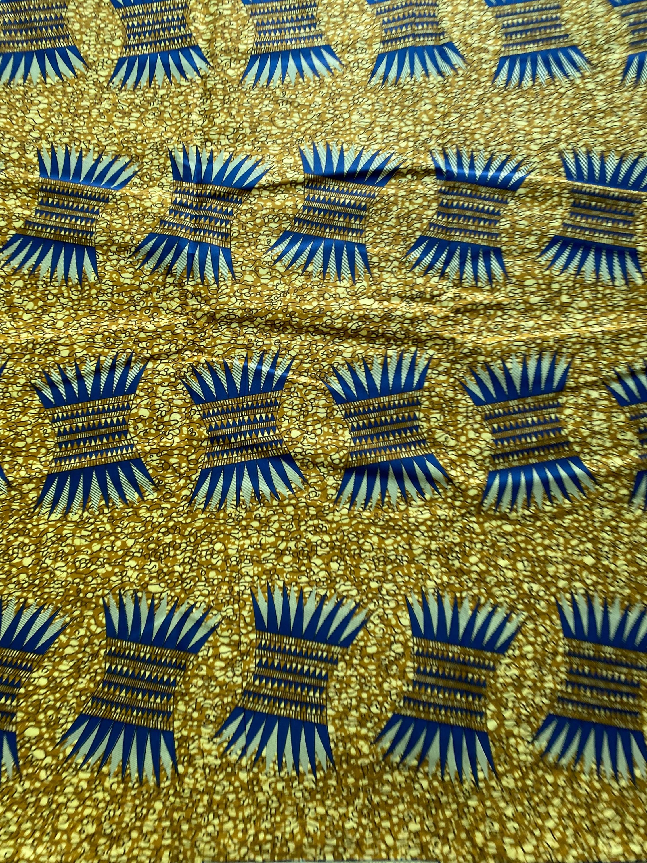 Polycotton African Fabric 6 Yards Soft Ankara Wax Print Material