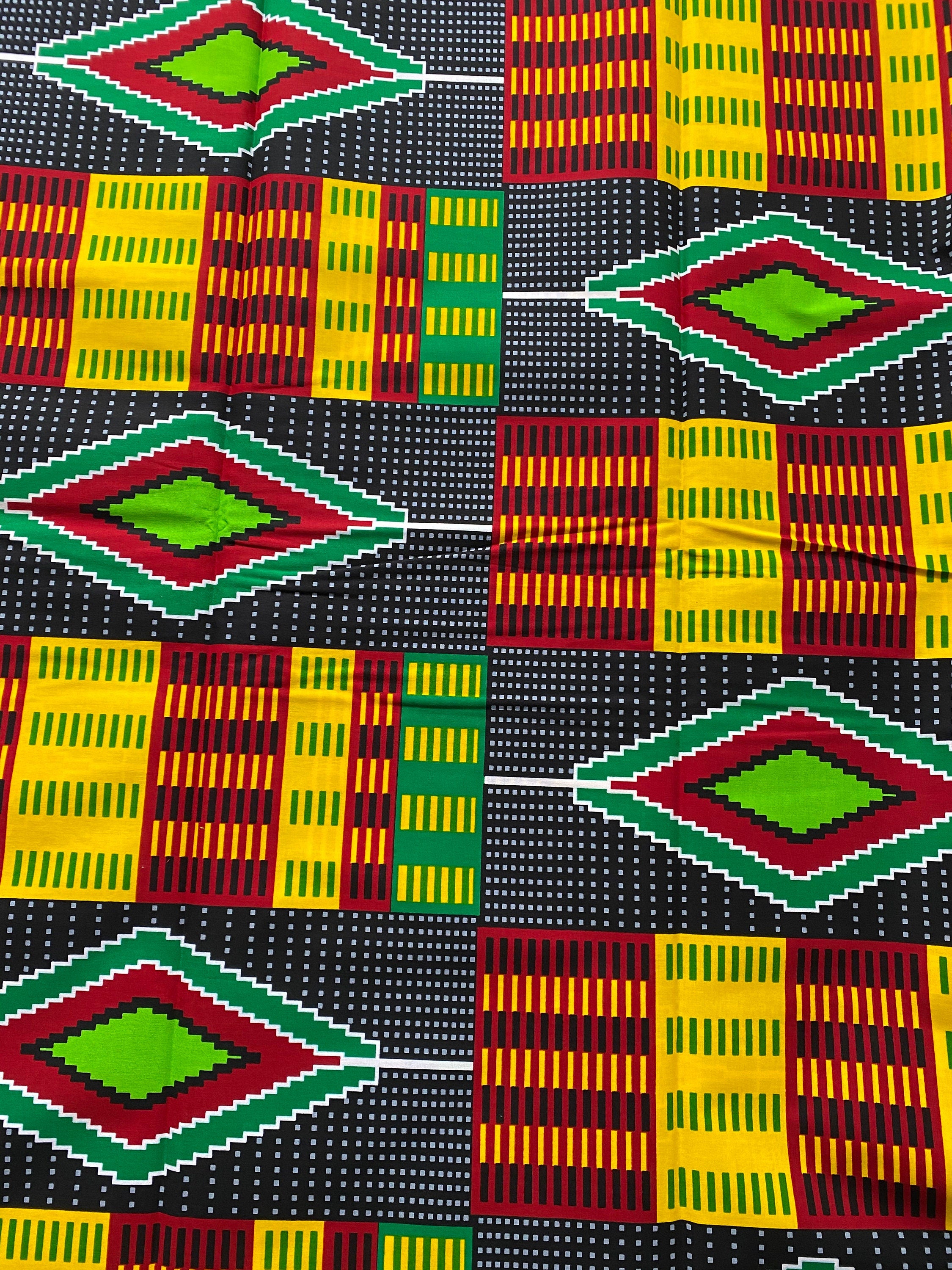 Genuine Kente top supreme wax African fabric.