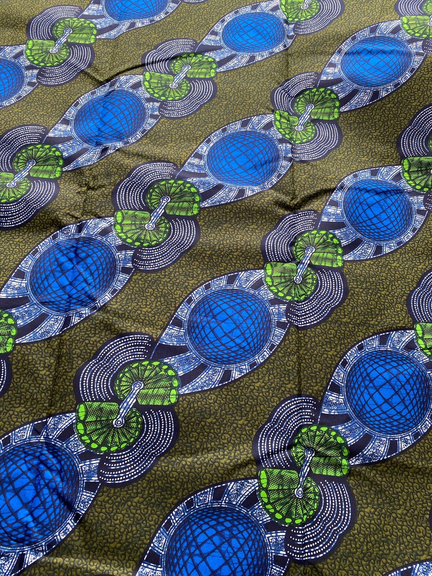 Polycotton African Fabric 6 Yards Soft Ankara Wax Print Material