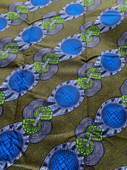 Polycotton African Fabric 6 Yards Soft Ankara Wax Print Material