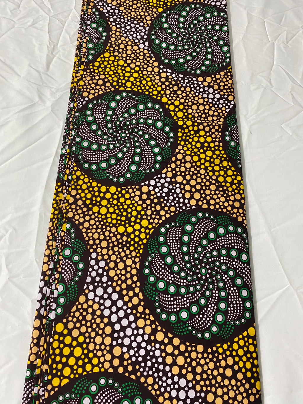 African Wax Print Fabric: Ankara Cotton, Vibrant Floral Design (6 Yards)