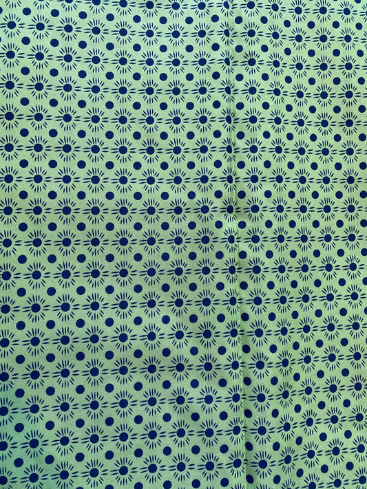 6yards Polycotton African Fabric  Soft Ankara Wax Print Material