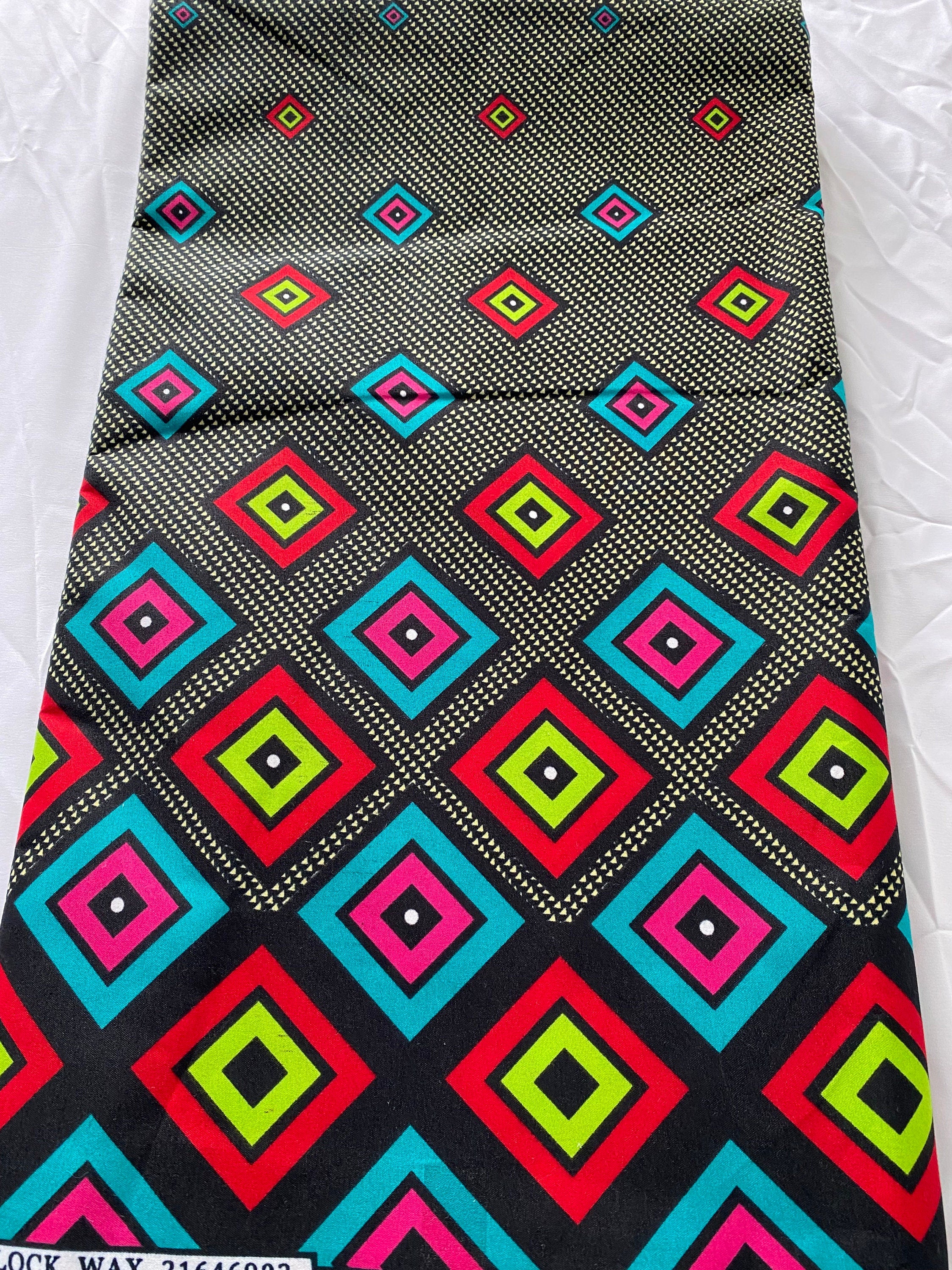 Polycotton African Fabric 6 Yards Soft Ankara Wax Print Material