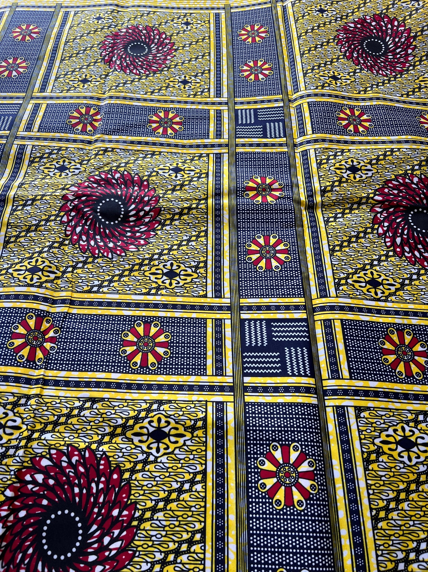 Polycotton African Fabric 6 Yards Soft Ankara Wax Print Material