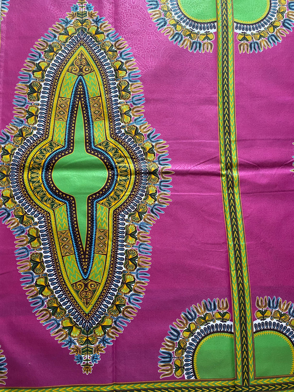 Dashiki African Wax Print: Angelina Cotton Ankara Fabric, 6 Yards