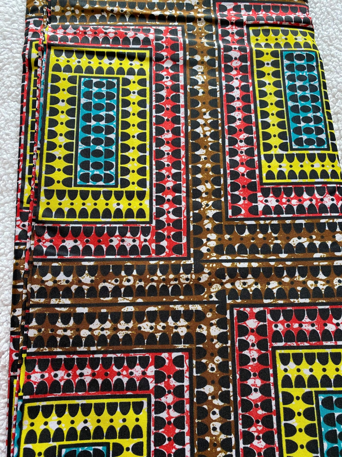 Polycotton African Fabric 6 Yards Soft Ankara Wax Print Material