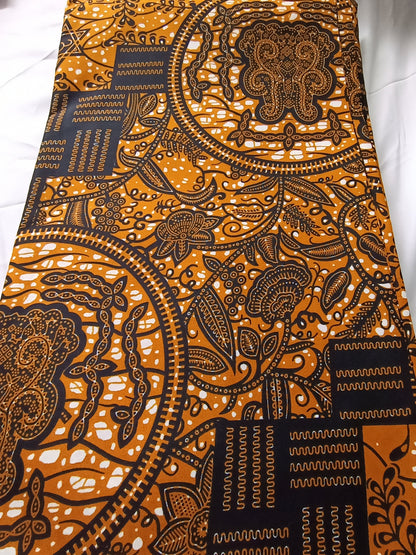 Polycotton African Fabric 6 Yards Soft Ankara Wax Print Material