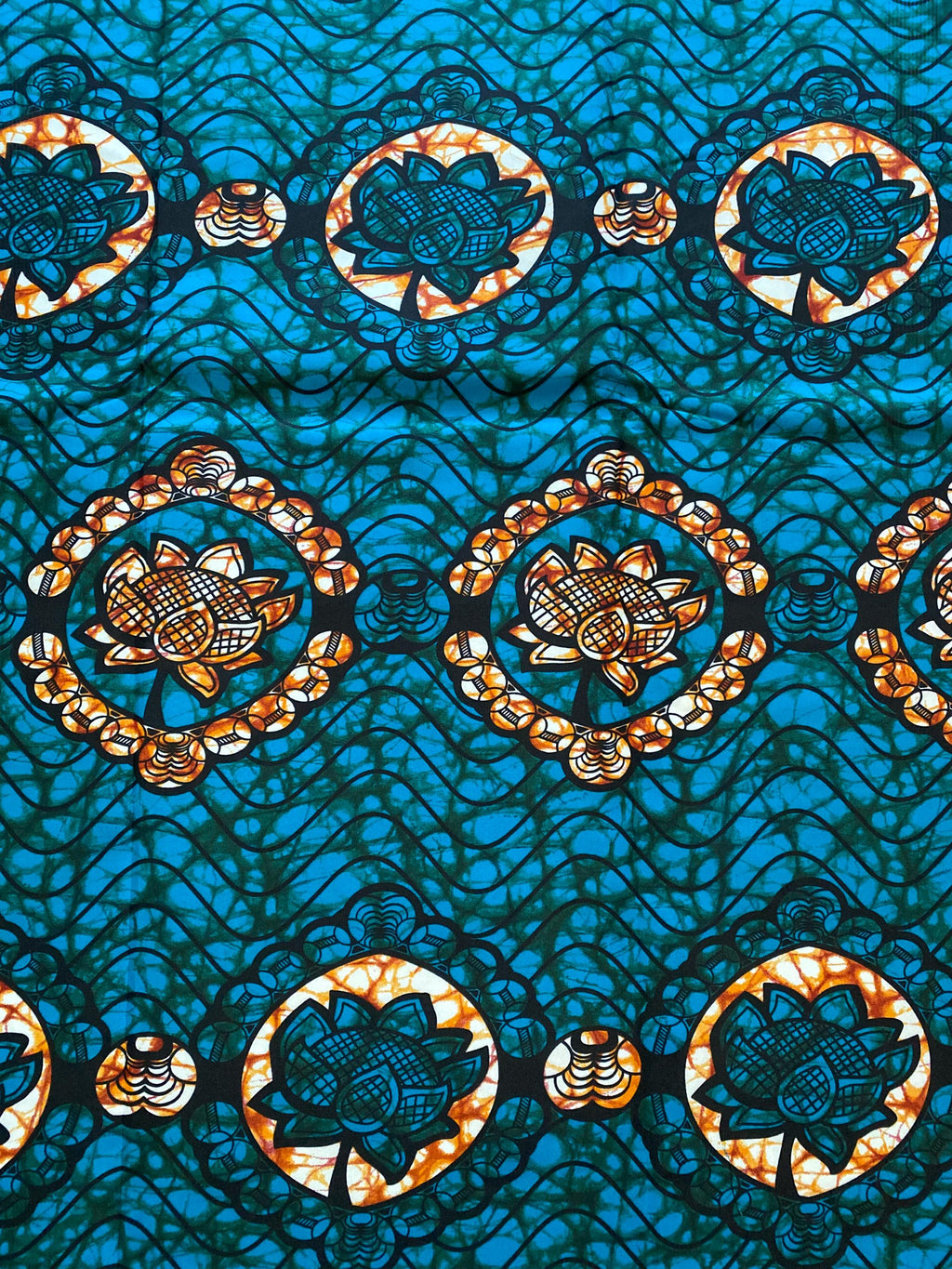 Polycotton African Fabric 6 Yards Soft Ankara Wax Print Material