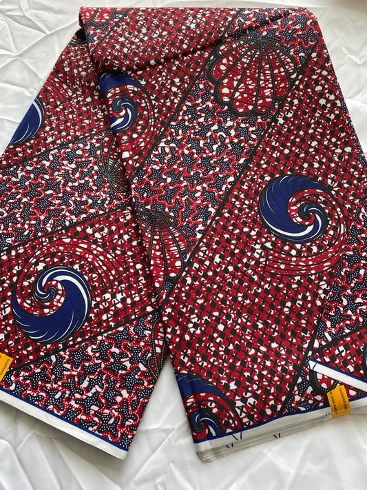 Polycotton African Fabric 6 Yards Soft Ankara Wax Print Material