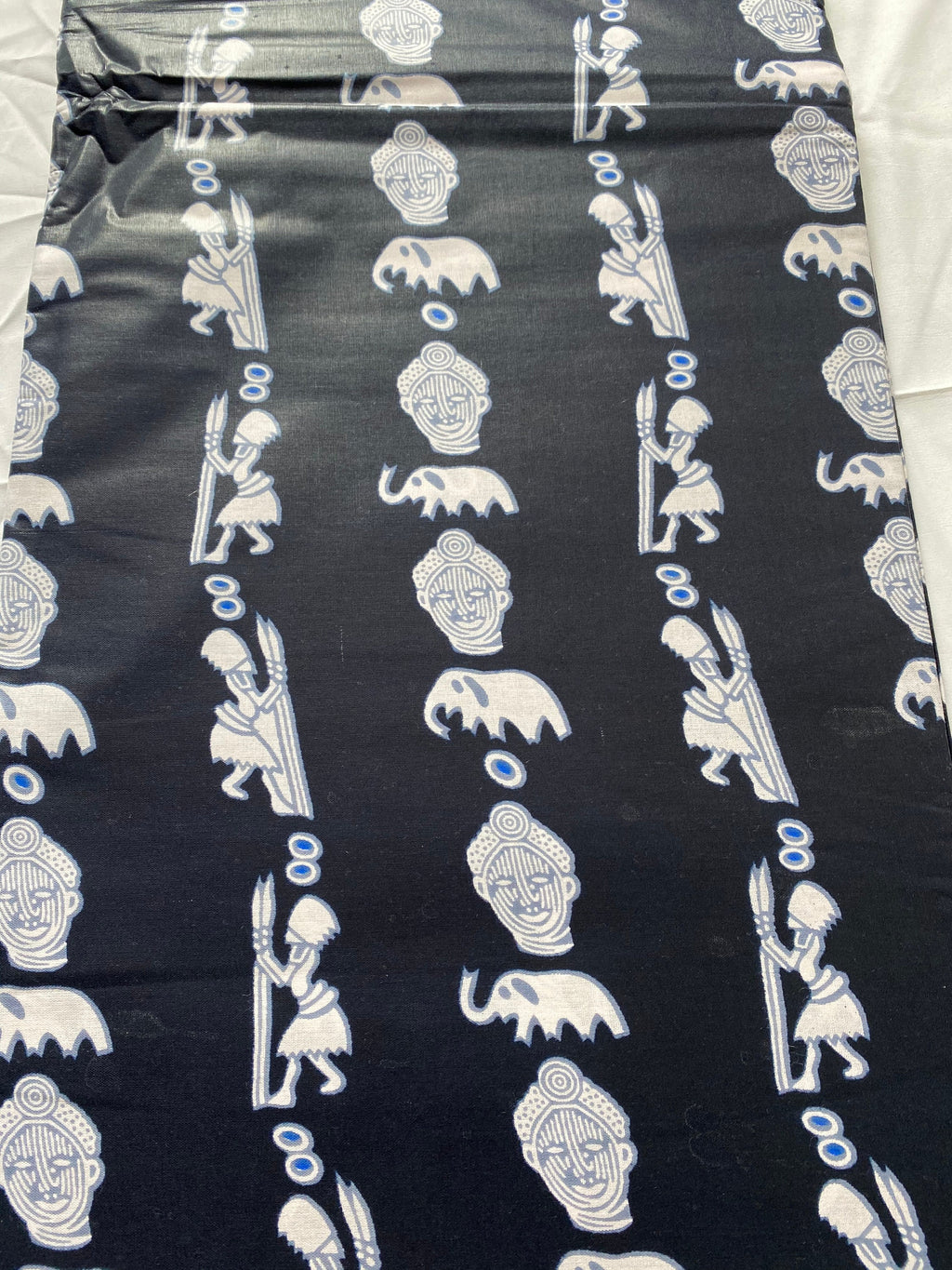 Mud Print Fabric 6 Yards African Tribal Wax Print Cloth