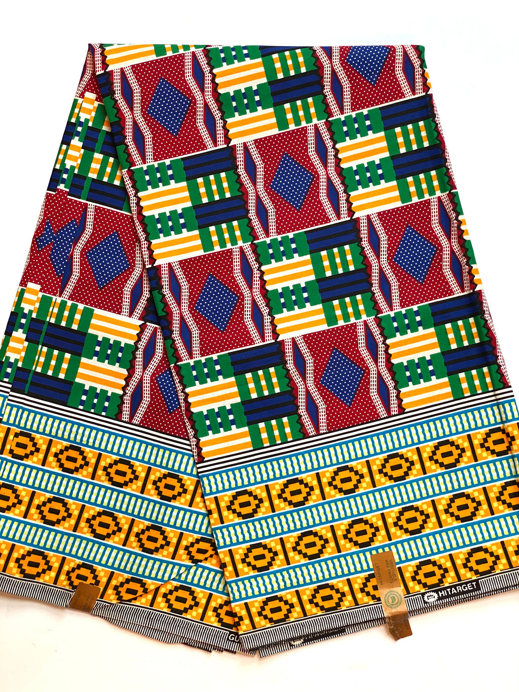 Genuine Kente top supreme wax African fabric.