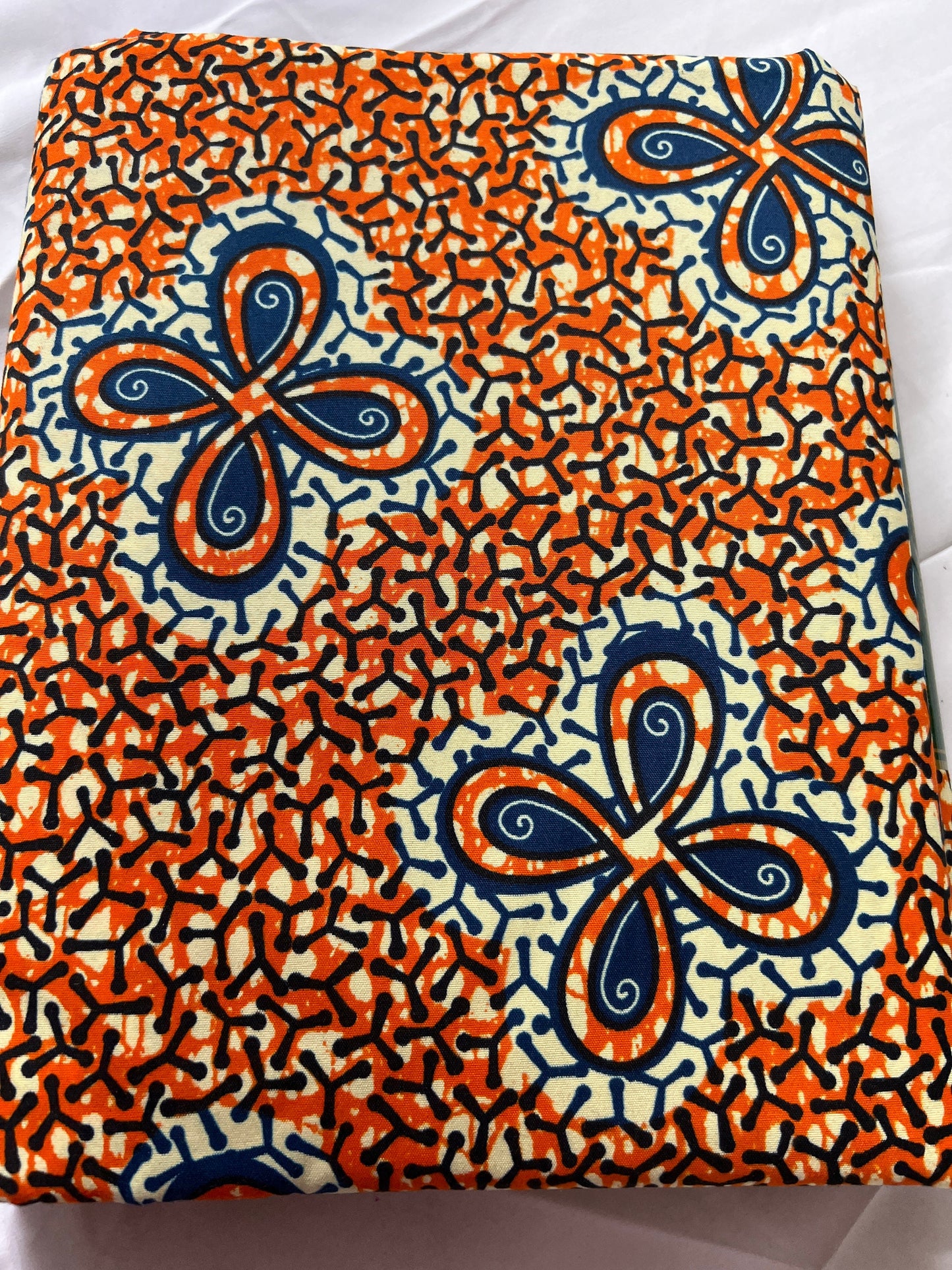 Polycotton African Fabric 6 Yards Soft Ankara Wax Print Material