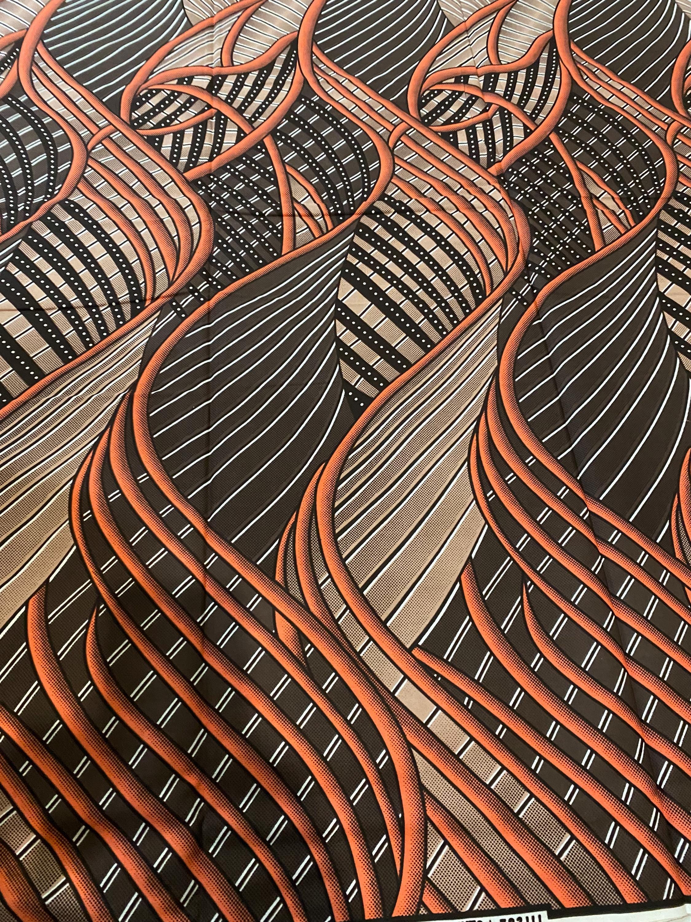 6 Yards 100% Cotton Ankara Wax Print Fabric African Print for Dressmaking, Quilting & Home Décor