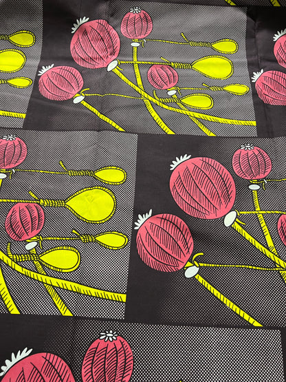 Polycotton African Fabric 6 Yards Soft Ankara Wax Print Material