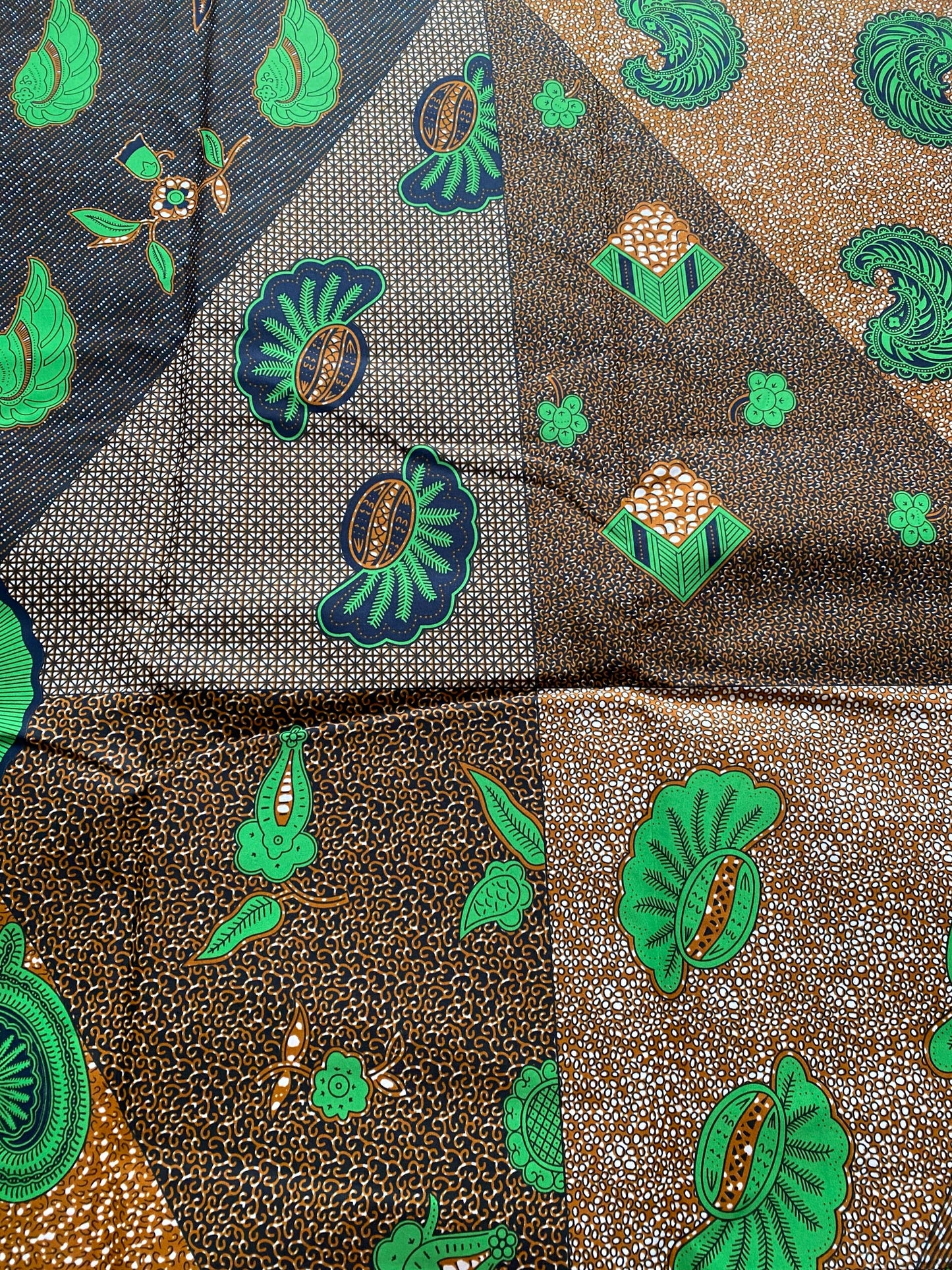 Polycotton African Fabric 6 Yards Soft Ankara Wax Print Material