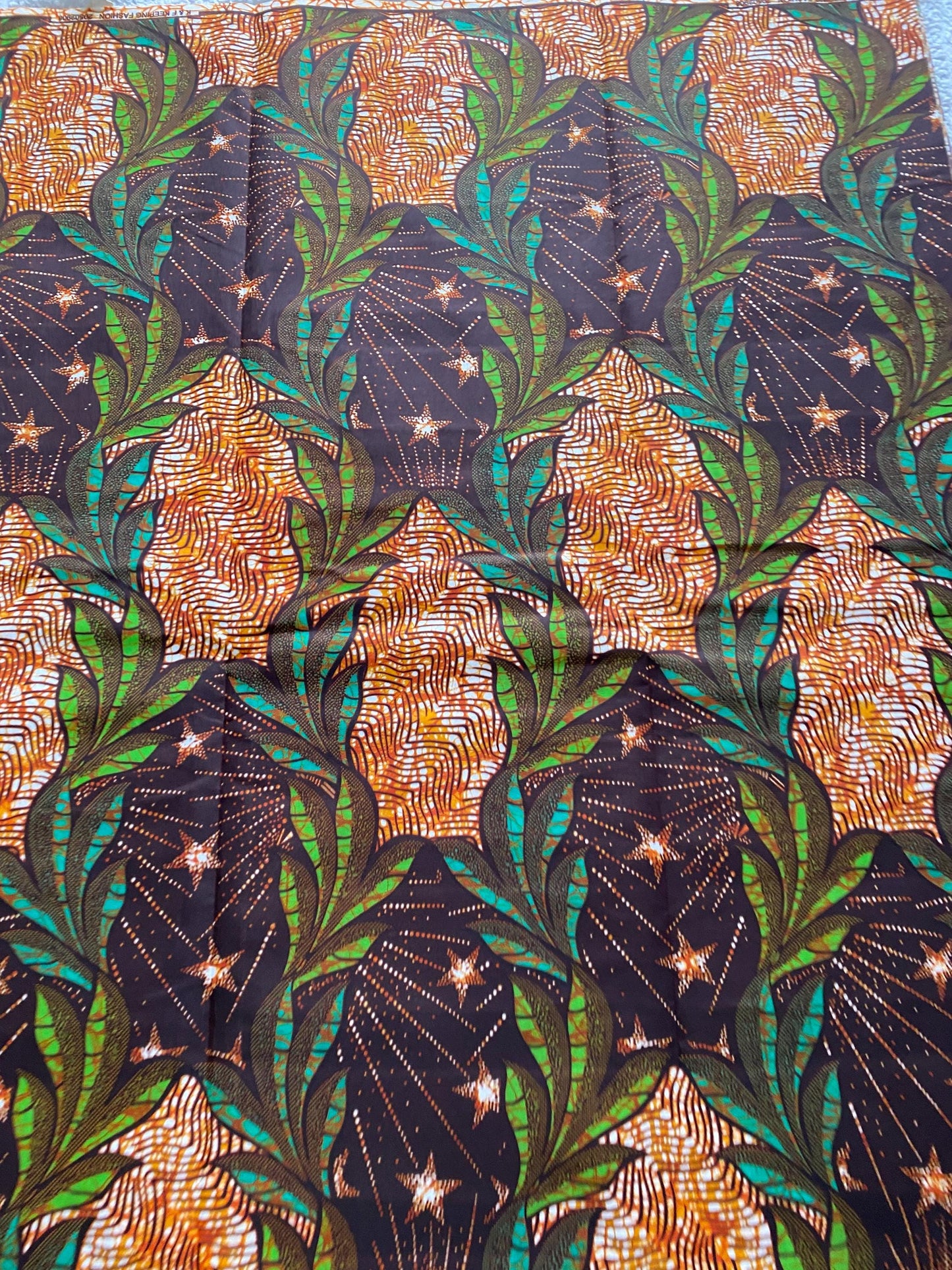 Polycotton African Fabric 6 Yards Soft Ankara Wax Print Material