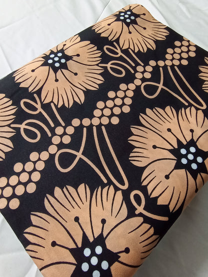 Polycotton African Fabric 6 Yards Soft Ankara Wax Print Material