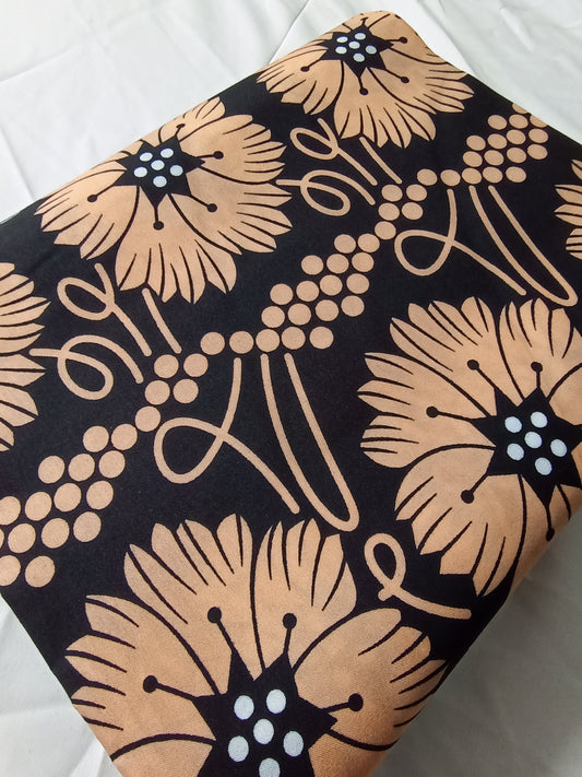 Polycotton African Fabric 6 Yards Soft Ankara Wax Print Material