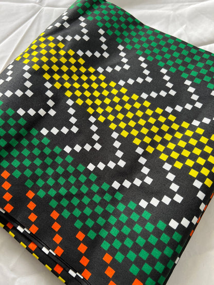 Polycotton African Fabric 6 Yards Soft Ankara Wax Print Material