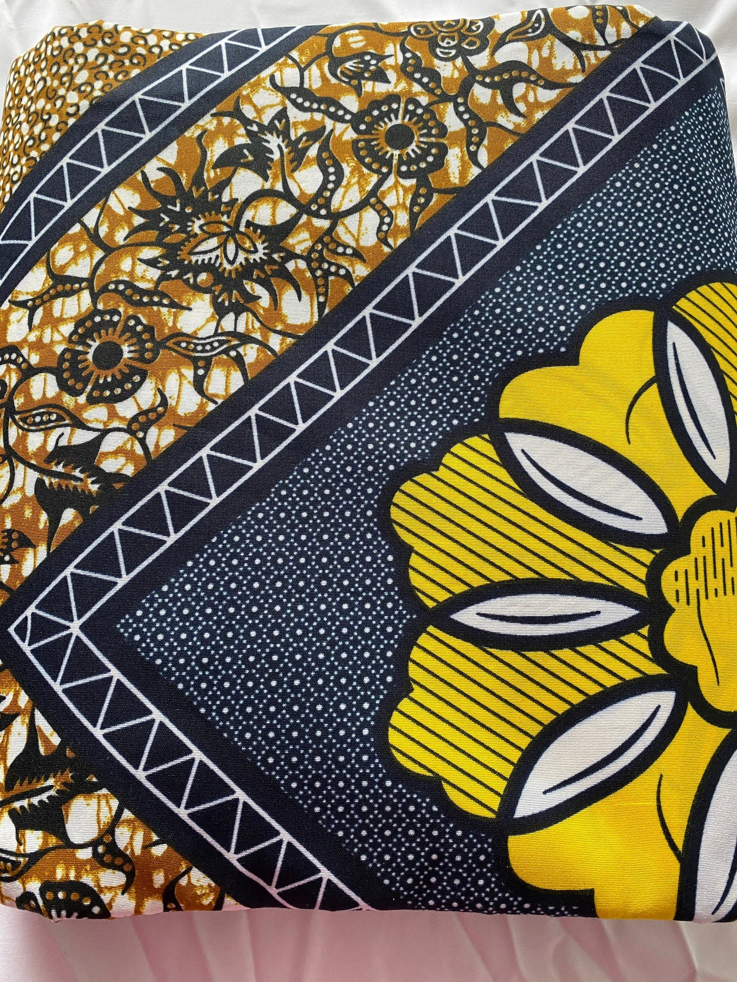 Polycotton African Fabric 6 Yards Soft Ankara Wax Print Material