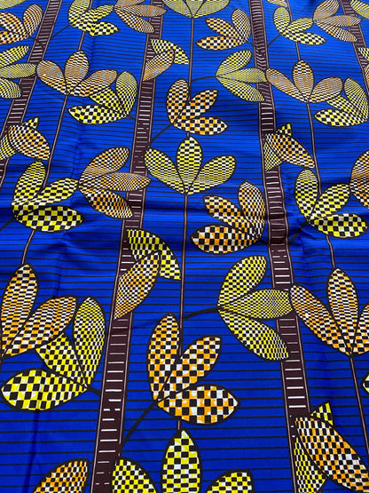 Polycotton African Fabric 6 Yards Soft Ankara Wax Print Material